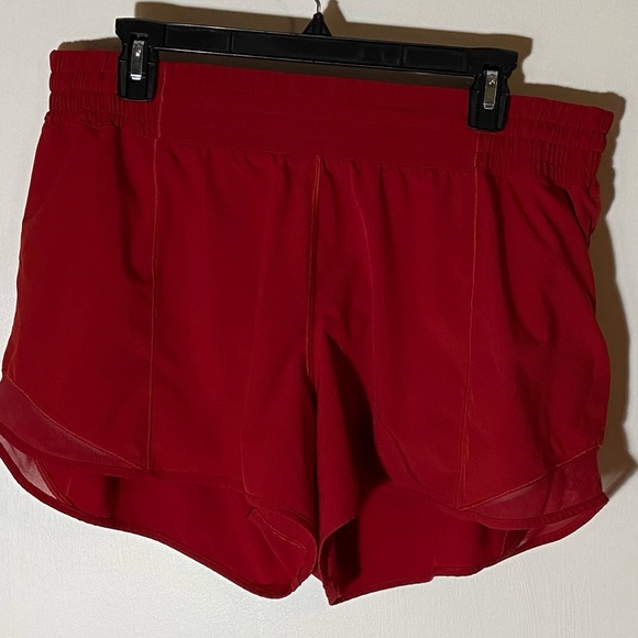Lululemon Athletica Bold Red Athletic Shorts - Picture 3 of 6